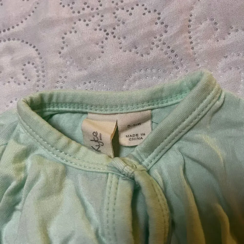 Kyte Baby Zippered Bamboo Footie PJs Size 0-3m